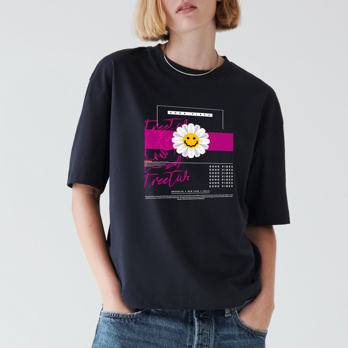 T-shirt "Daisy Good Vibes"