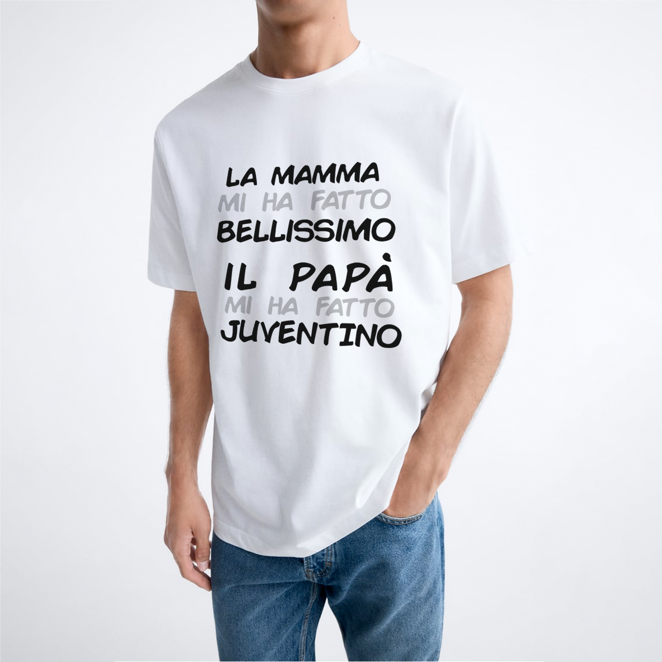 T-shirt "Il papà mi ha fatto Juventino"