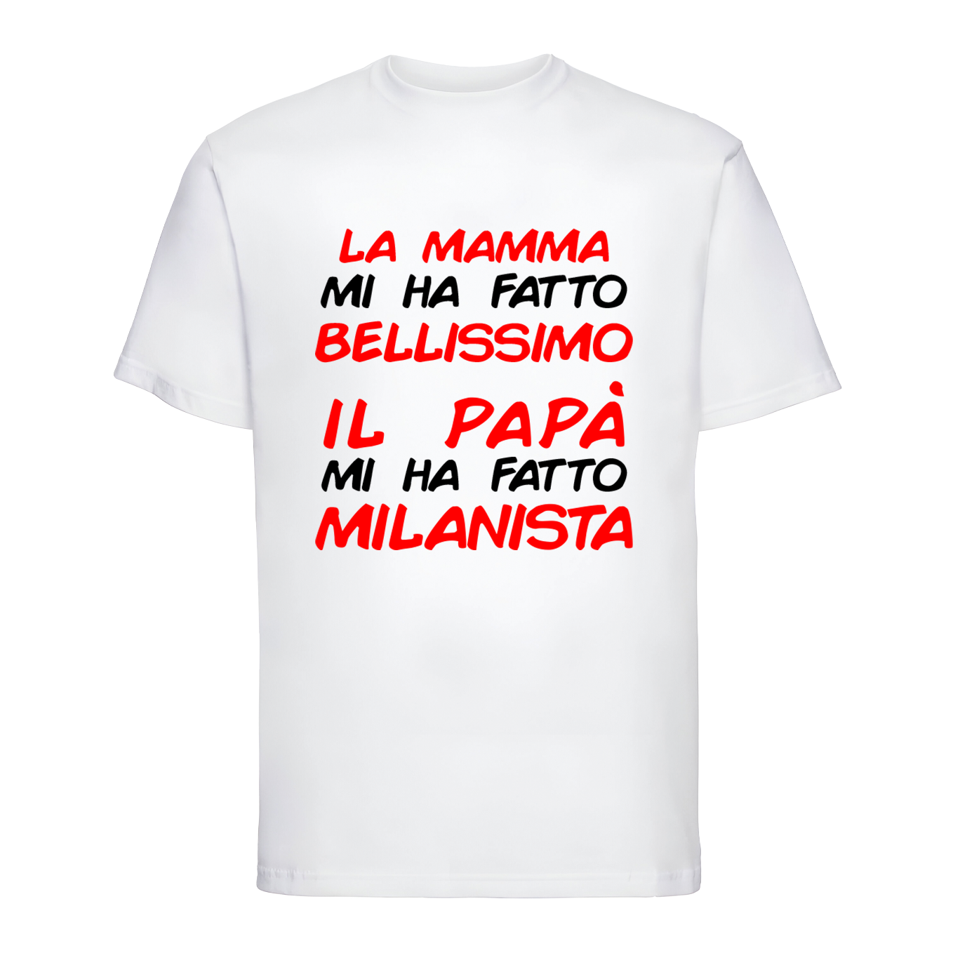T-shirt "Il papà mi ha fatto Milanista"