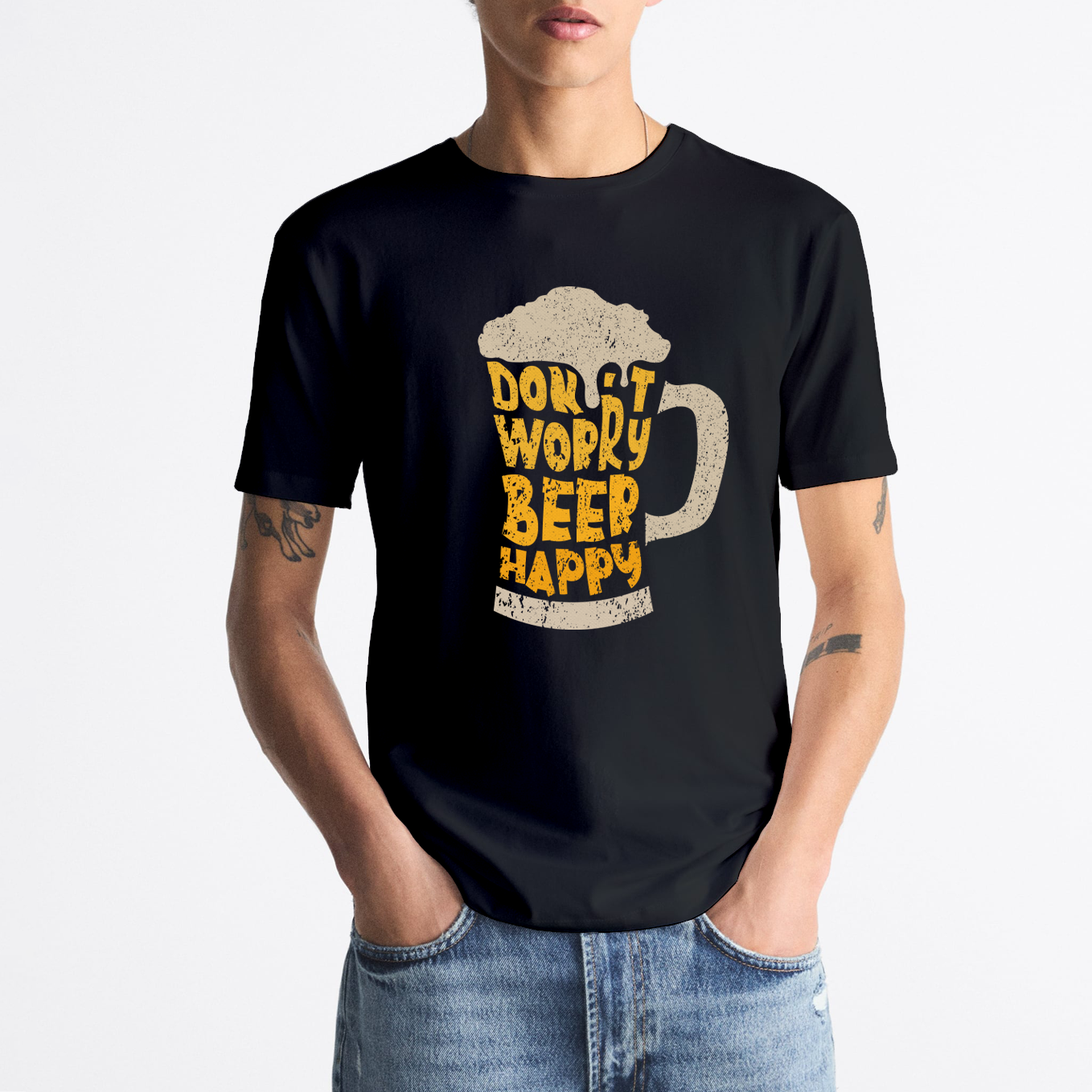 T-shirt "Don't worry Beer happy"
