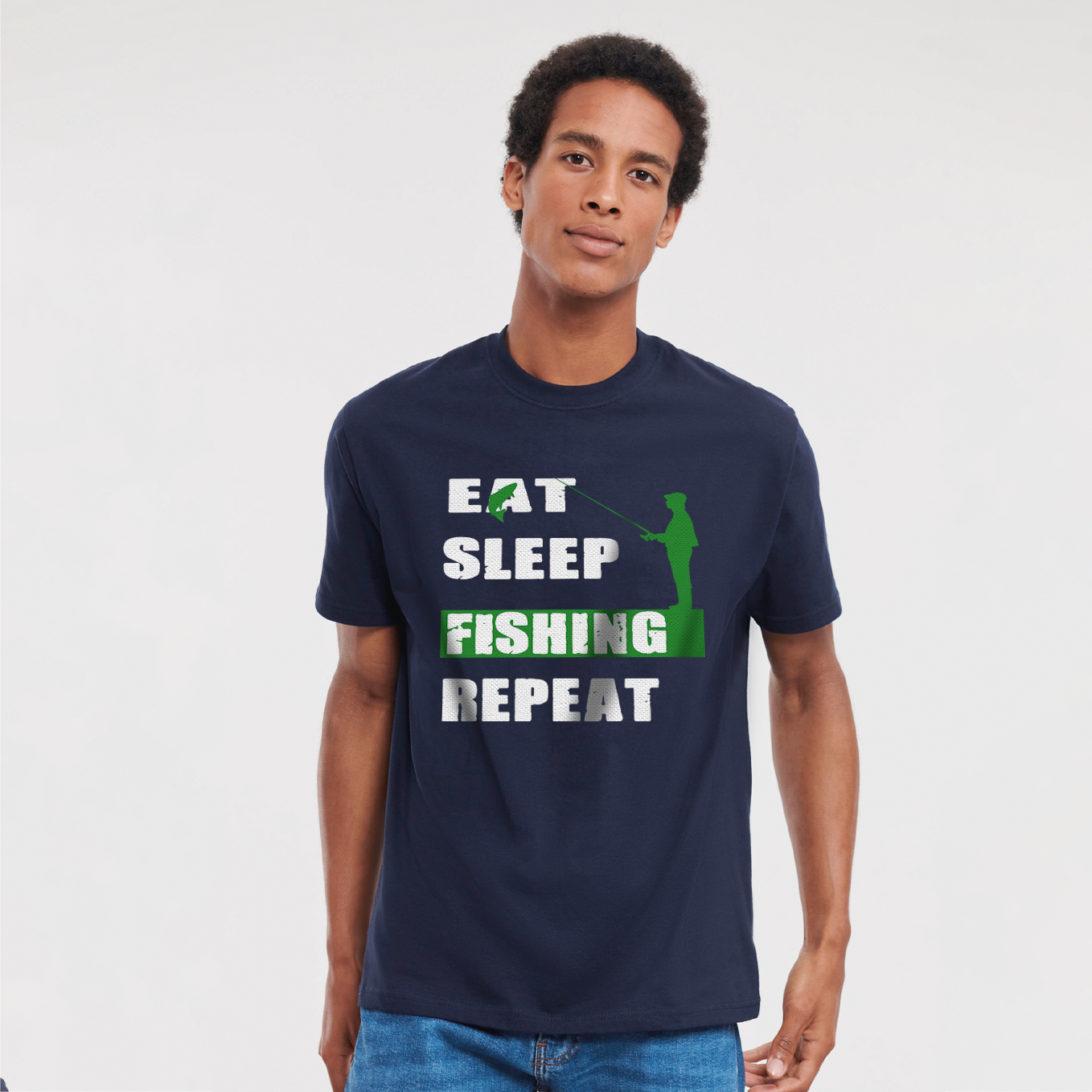 T-shirt "Eat Sleep Fishing Repeat"