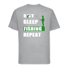 Carica l&#39;immagine nel visualizzatore Galleria, T-shirt &quot;Eat Sleep Fishing Repeat&quot;